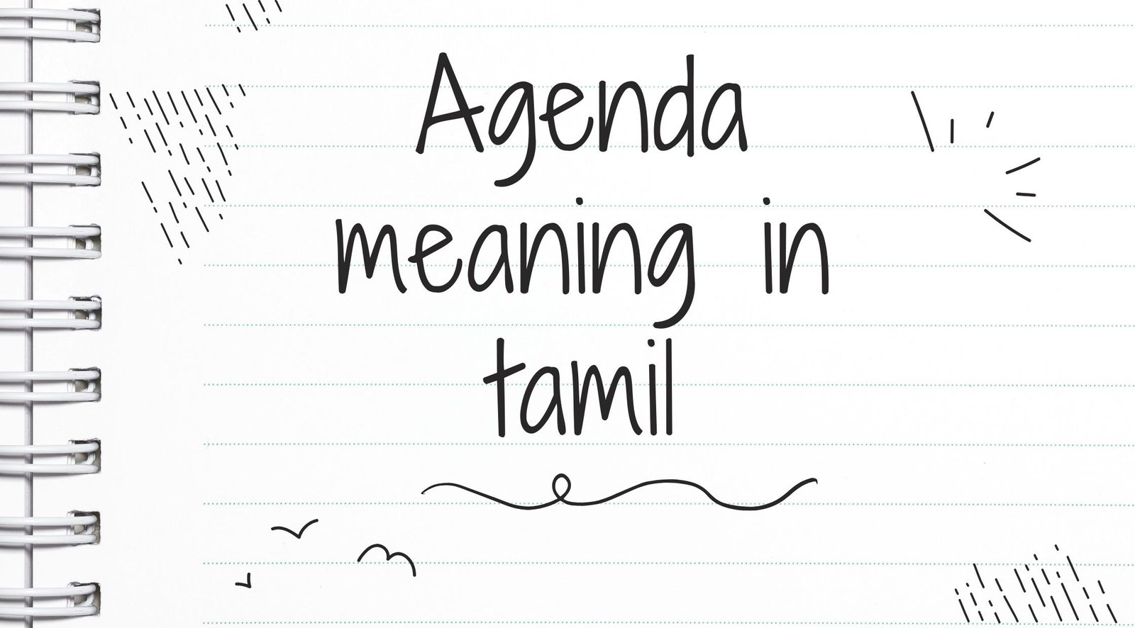 Agenda Meaning in Tamil