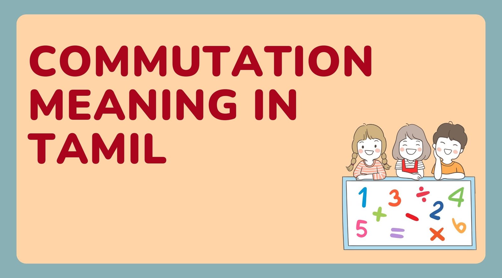 Commutation Meaning in Tamil